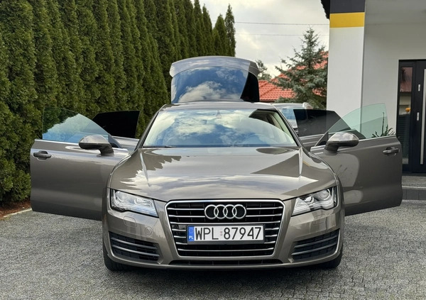 Audi A7 cena 84200 przebieg: 168000, rok produkcji 2014 z Płock małe 631